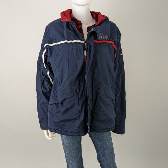 Vintage Tommy Hilfiger Zip Up Parka XL - Picture 5 of 10